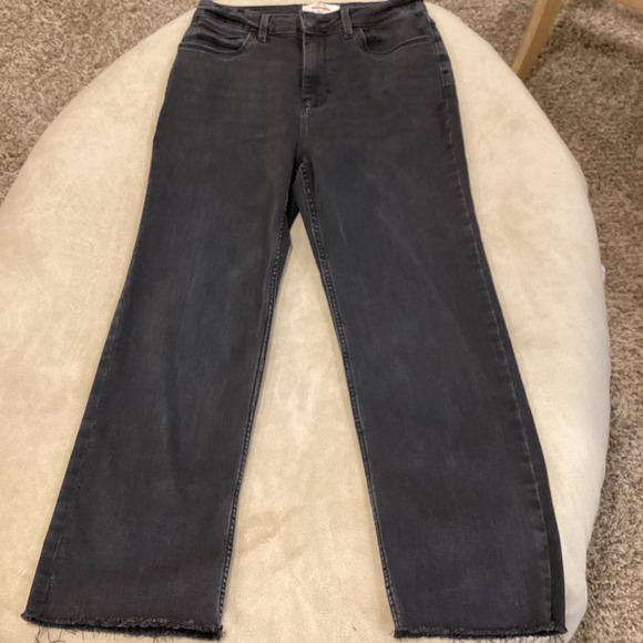 Wrangler High Rise True‎ Straight Crop Jeans in Black, Women's Size 8 - Picture 4 of 7